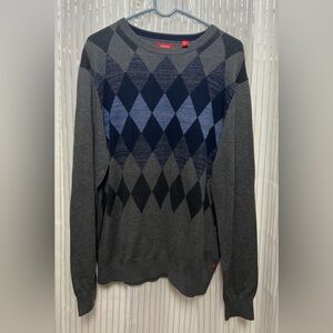 “Izod” Designer Sweater SZ: (L) Grey’s, Blues, Long Sleeve P/Loved Sweater